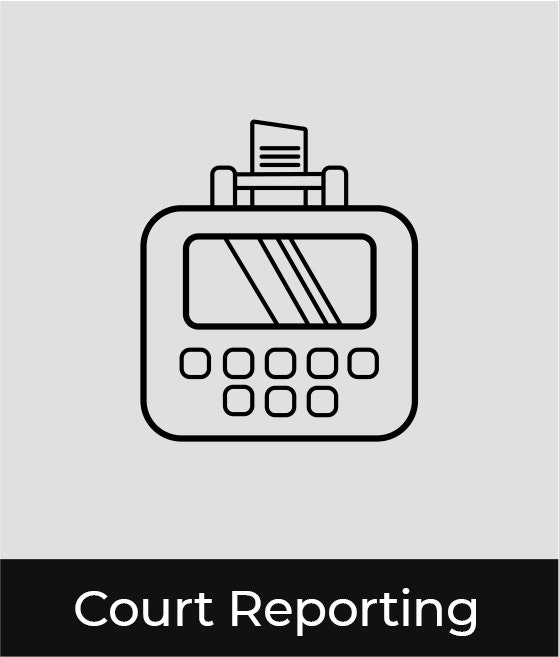court reporting graphic